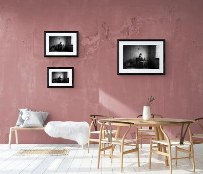 Black and White Photography Wall Art Greece | Sitting lady Enoe Thrace by George Tatakis - framing options