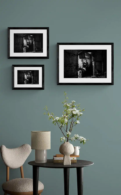 Black and White Photography Wall Art Greece | Rural costume of Kastoria in Lefki village W. Macedonia by George Tatakis - framing options