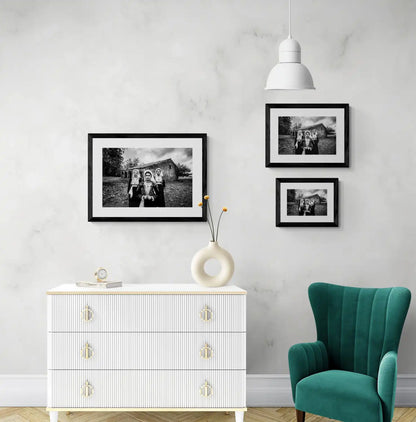 Black and White Photography Wall Art Greece | Costumes of northern Corfu island in front a traditional house Ionian Sea by George Tatakis - framing options