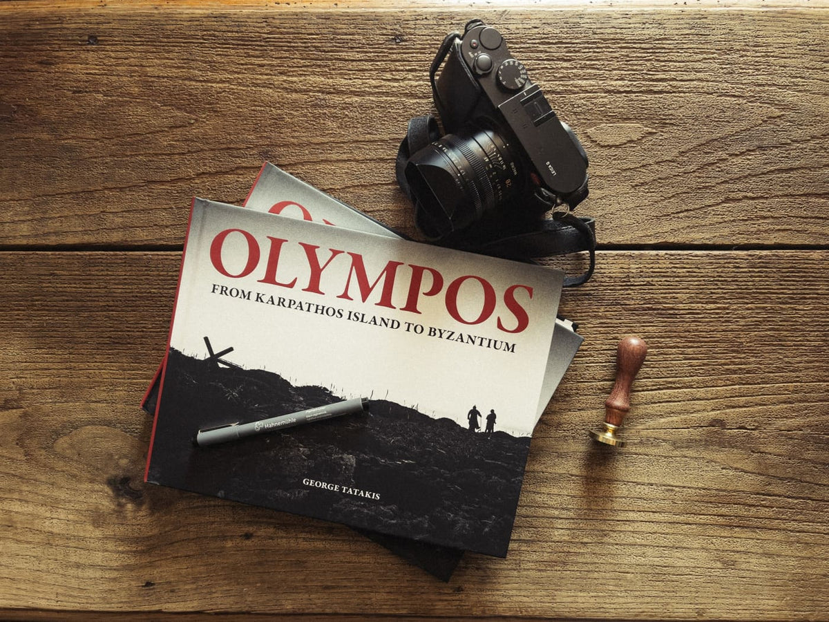 Black and White Coffee Table Photo Book By George Tatakis | Greece | Olympos - From Karpathos island to Byzantium | Worldwide Shipping
