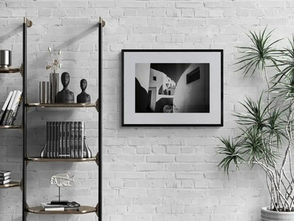 Forms at Emporio | Santorini | Black & White Art Wall - Single framed print