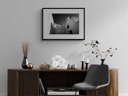 Bell and Shadow | Santorini | Chorōs | Black-and-white wall art photography from Greece