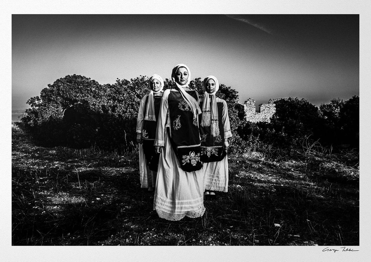 Black and White Photography Wall Art Greece | Nenita costumes Ionia Chios island Greece by George Tatakis