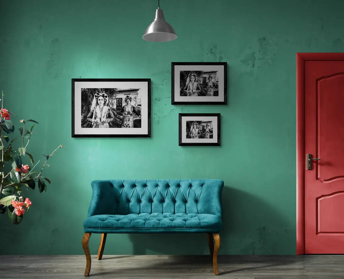 Black and White Photography Wall Art Greece | Costumes of southern Corfu island at the village Korakades Ionian Sea by George Tatakis - framing options