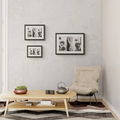 Black and White Photography Wall Art Greece | Lady in Anogia behind a curtain Crete by George Tatakis - framing options